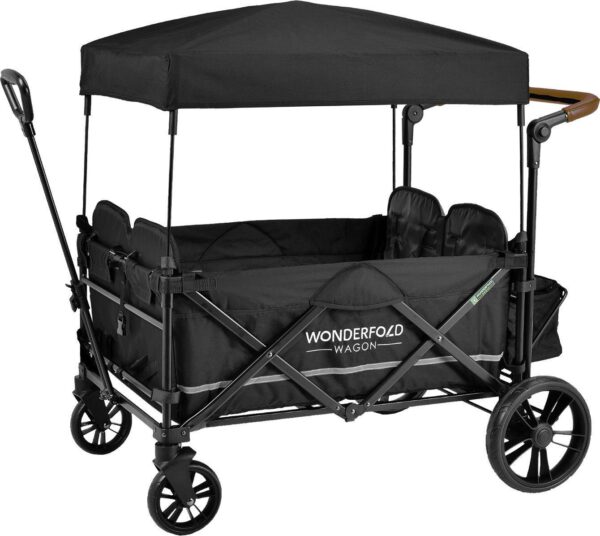 WonderFold Outdoor X4 Push and Pull Quad Stroller Wagon