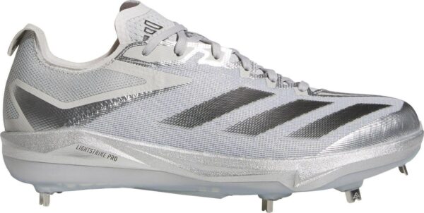 adidas Men's adizero Electric+ Silver Speed Metal Baseball Cleats