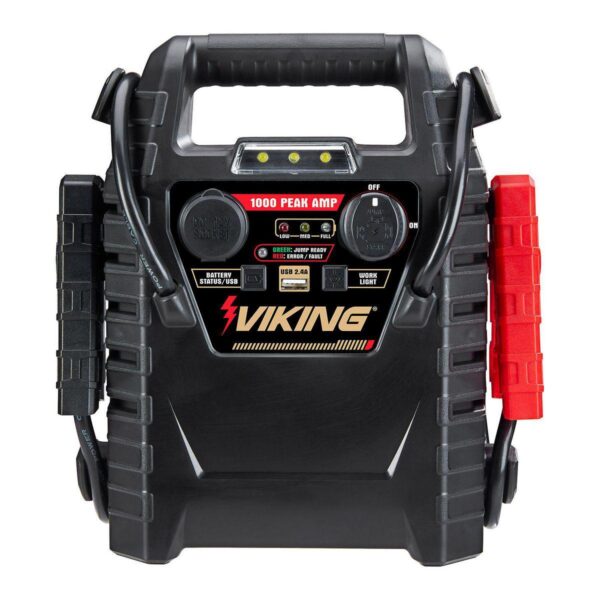 1000 Peak Amp Lead-Acid Multifunction Jump Starter and Power Pack with 150 PSI Air Compressor