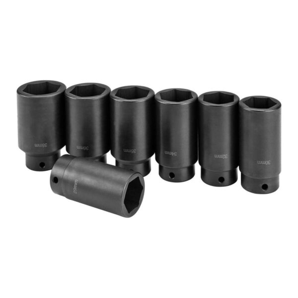 1/2 in. Drive Front-Wheel Drive Axle Locknut Socket Set, 7-Piece