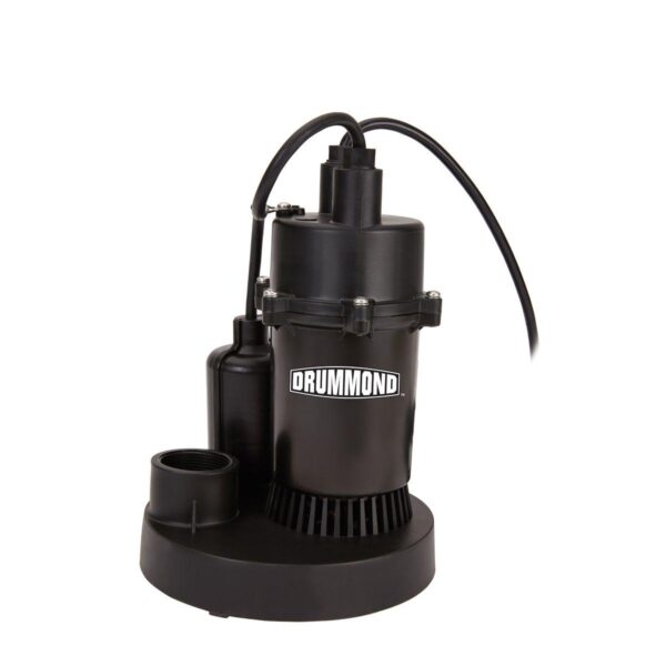 1/4 HP Submersible Sump Pump 3000 GPH