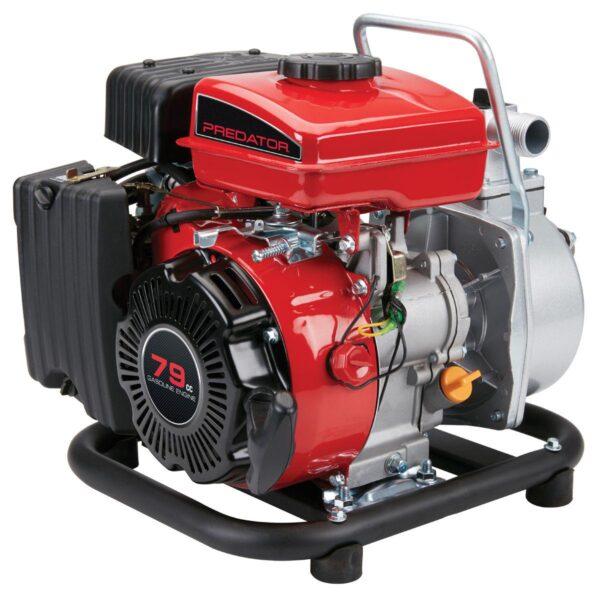 1 in., 79cc Gasoline Engine Clear Water Pump, 35 GPM