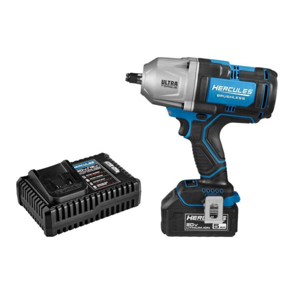 20V Brushless Cordless 1/2 in. Ultra Torque Impact Wrench Kit with 5 Ah Battery and Charger