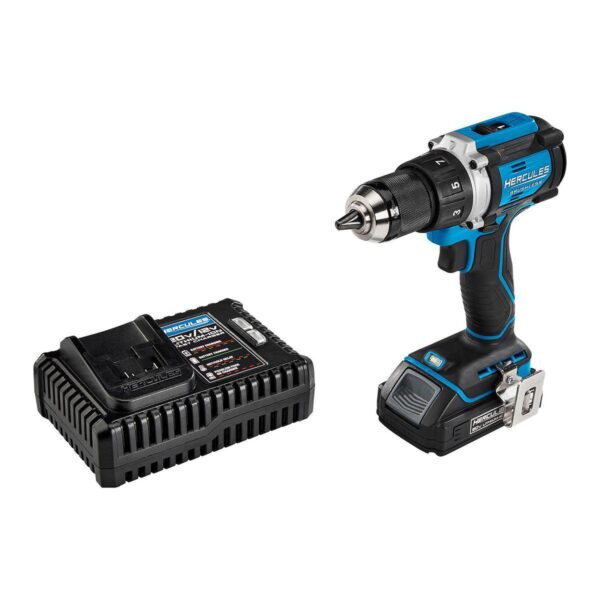 20V Brushless Cordless 1/2 in. Drill/Driver Kit with Side Handle, 2 Ah Battery, and Charger