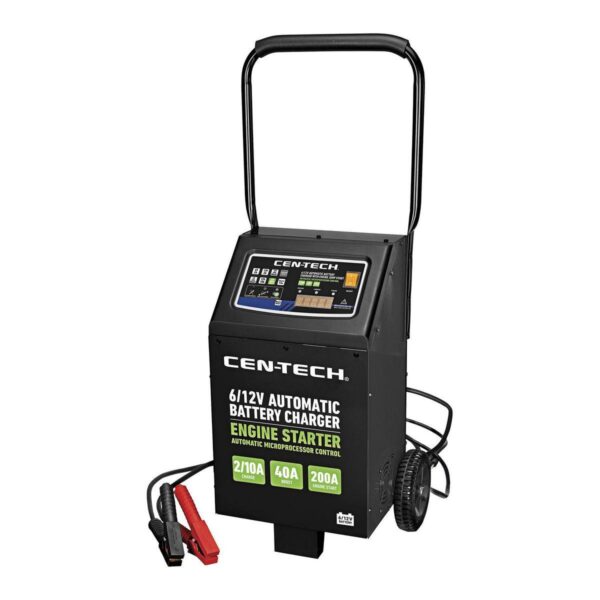 2/10/40/200 Amp, 6/12V Automatic Battery Charger with Engine Jump Start