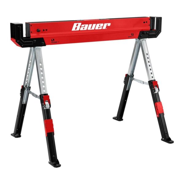 32 in. Steel Adjustable Sawhorse, 1300 lb. Capacity