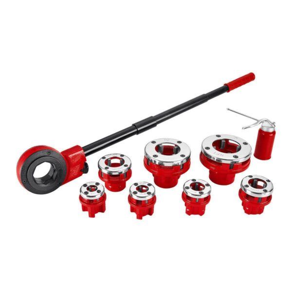 3/8 in. - 2 in. Ratcheting Pipe Threader Set, 10-Piece