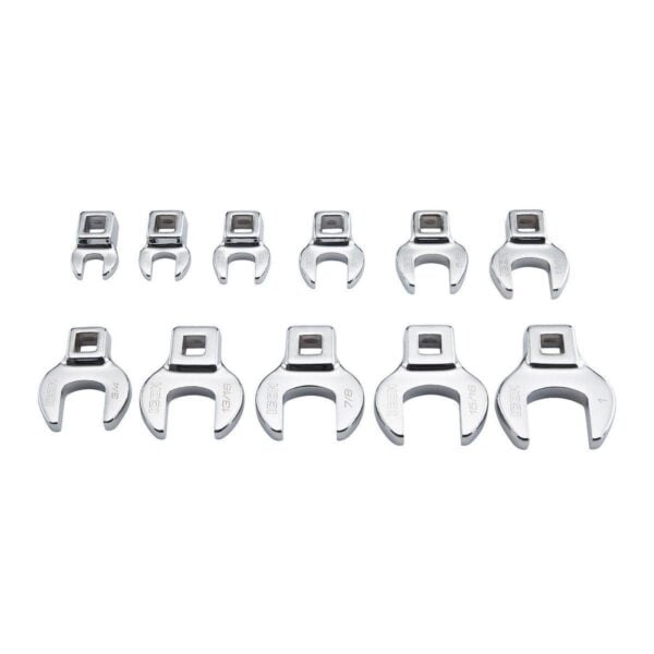 3/8 in. Drive SAE Professional Crowfoot Wrench Set, 11-Piece