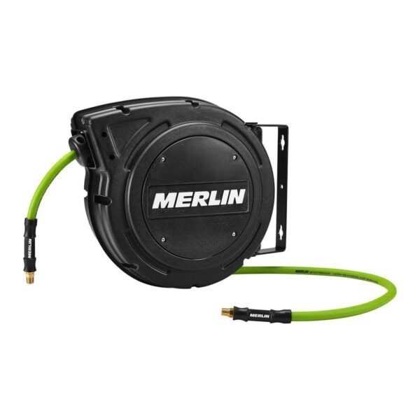 3/8 in. x 50 Ft. Enclosed Retractable Air Hose Reel