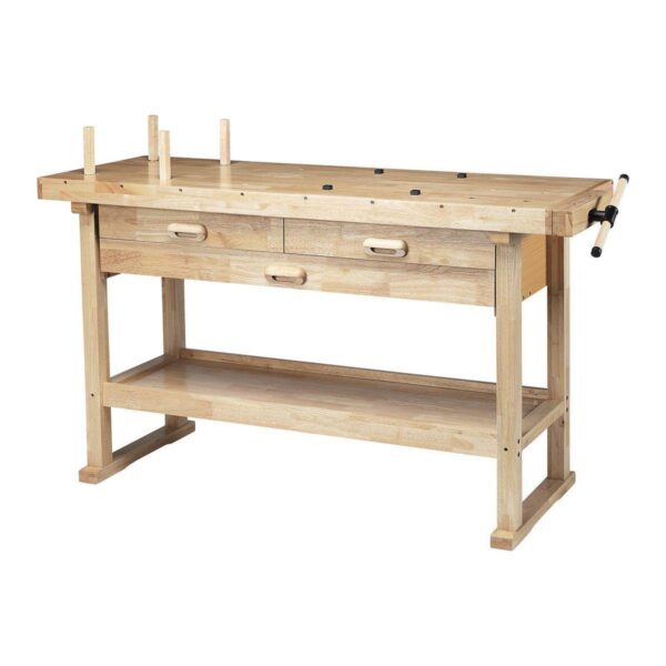 60 in., 3-Drawer Hardwood Workbench