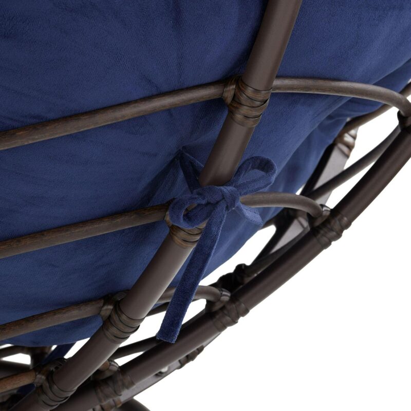 Better Homes and Gardens Papasan Chair, Polyester, Blue - Image 4