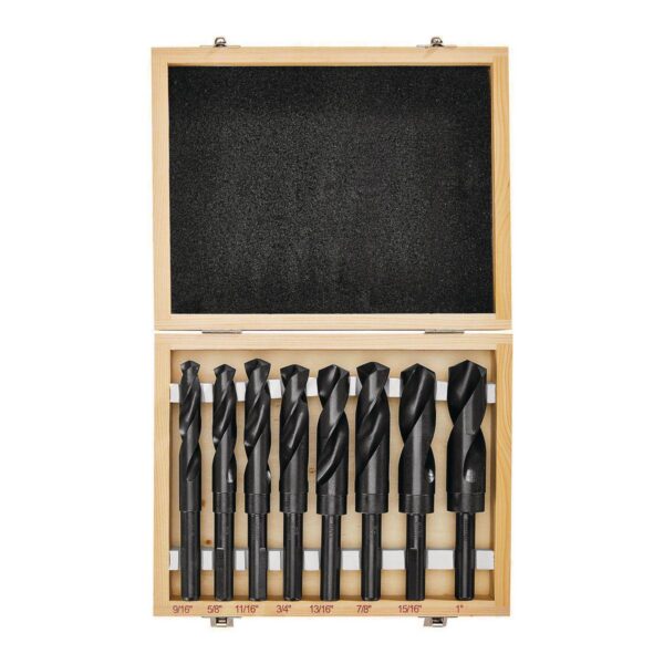 Black Oxide Silver and Deming Drill Bit Set, 8-Piece