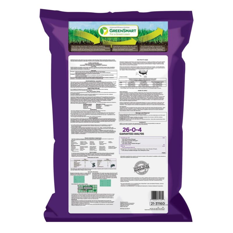GreenView Crabgrass Control Plus Lawn Food - 40.5 lb. - Covers 15,000 Sq. ft. - Image 2