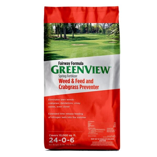 GreenView Fairway Formula Spring Fertilizer Weed and Feed and Crabgrass Preventer- 36 lb. - Covers 10,000 sq. ft.