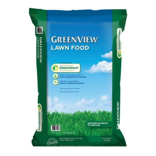 GreenView Lawn Food Fertilizer with GreenSmart - 48 lbs. - Covers 15,000 Sq. ft.