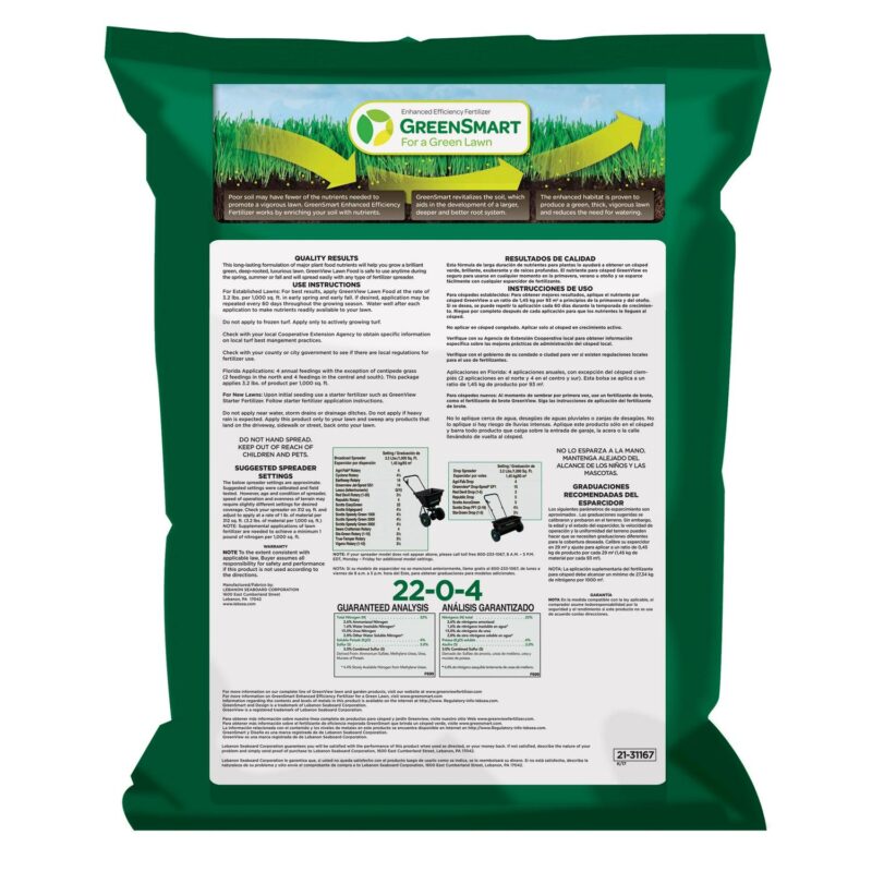 GreenView Lawn Food Fertilizer with GreenSmart - 48 lbs. - Covers 15,000 Sq. ft. - Image 2