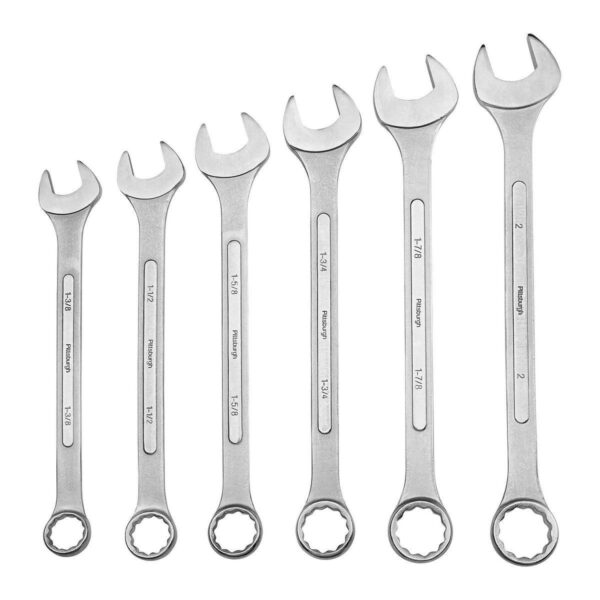 Jumbo SAE Combination Wrench Set, 6-Piece