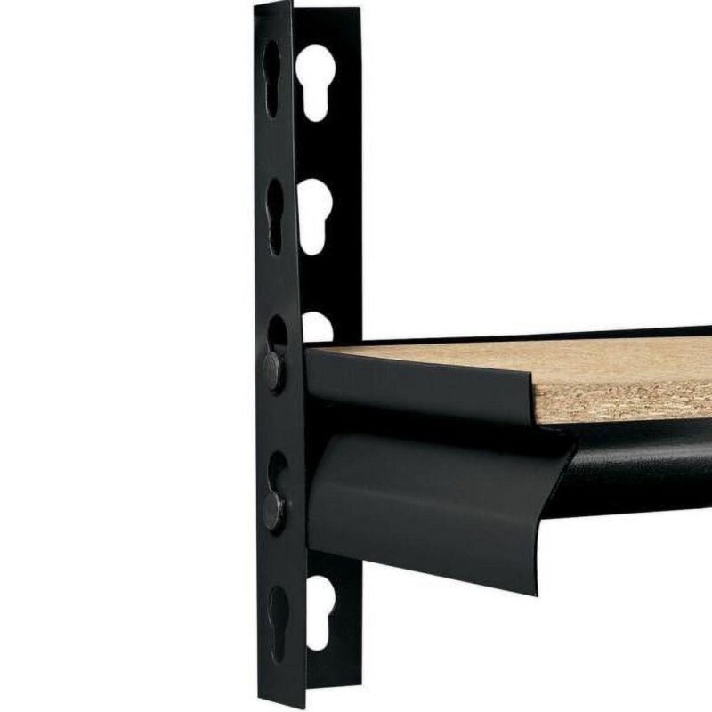 Muscle Rack 48 W x 24 D x 72 H 5-Shelf Steel Freestanding Shelving Unit; Black - Image 4
