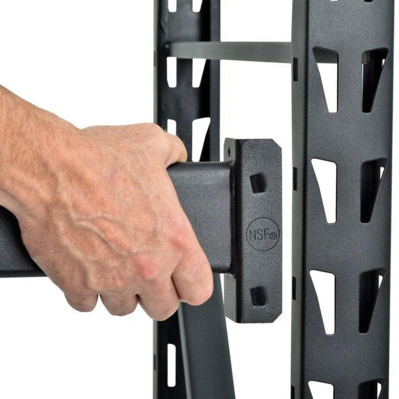 Muscle Rack 77 W x 24 D x 72 H 4-Tier Welded Steel Storage Rack, Black - Image 4