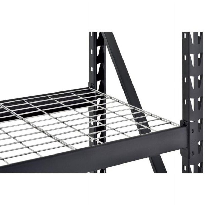 Muscle Rack 77 W x 24 D x 72 H 4-Tier Welded Steel Storage Rack, Black - Image 7