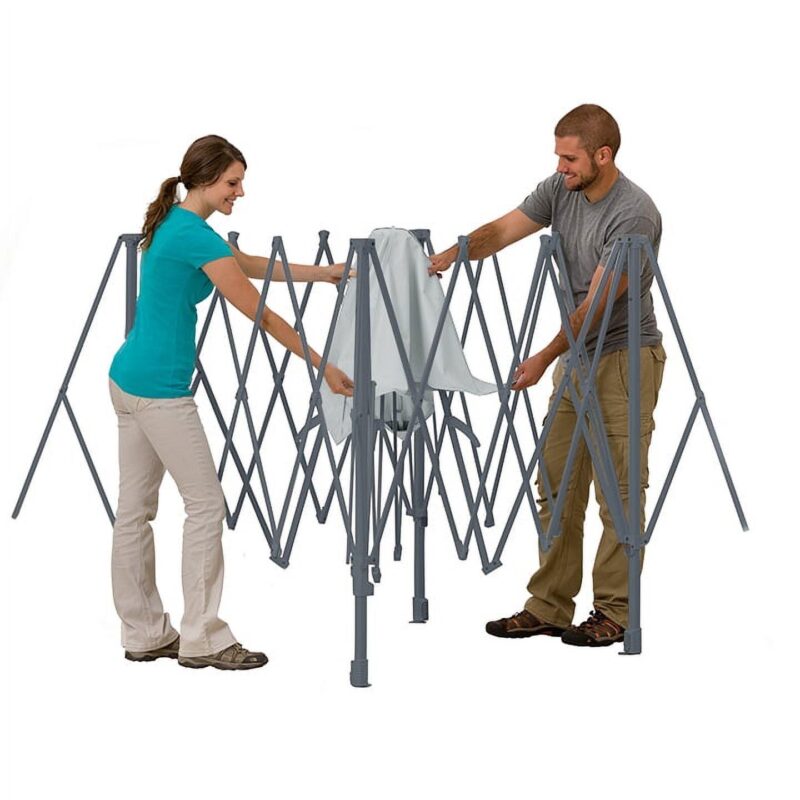 Ozark Trail 14' x 14' Instant Lighted Canopy for Camping - Blue, Gray - Image 6