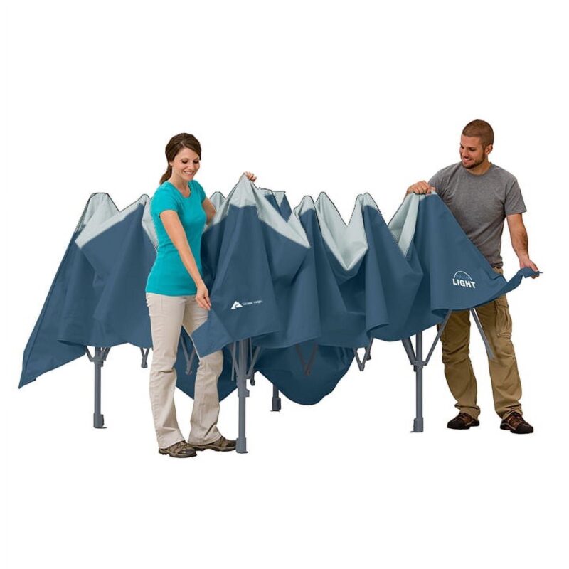 Ozark Trail 14' x 14' Instant Lighted Canopy for Camping - Blue, Gray - Image 5