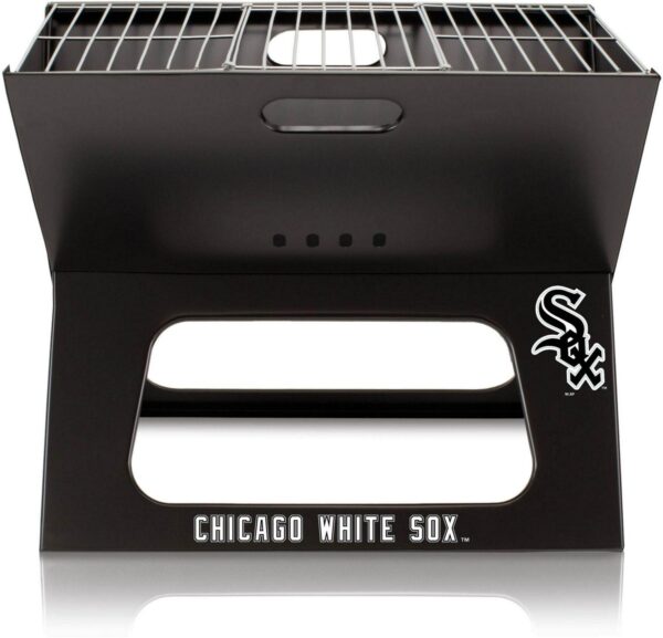 Picnic Time Chicago White Sox Portable Charcoal BBQ X-Grill