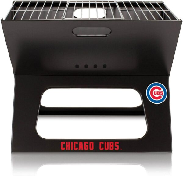 Picnic Time Chicago Cubs Portable Charcoal BBQ X-Grill