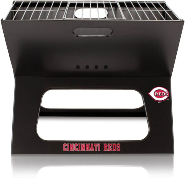 Picnic Time Cincinnati Reds Portable Charcoal BBQ X-Grill