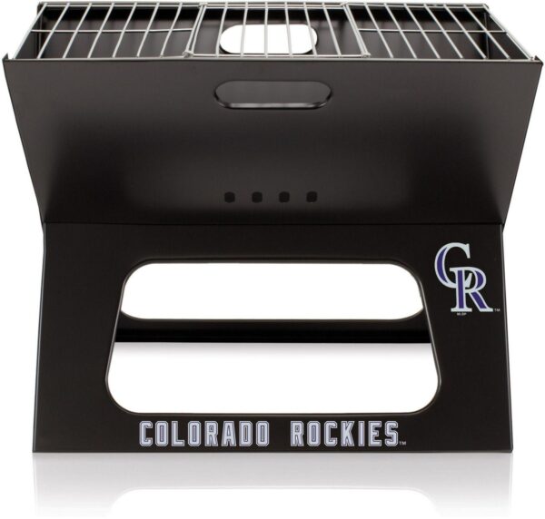 Picnic Time Colorado Rockies Portable Charcoal BBQ X-Grill