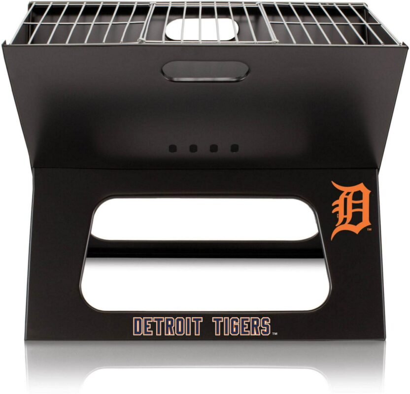 Picnic Time Detroit Tigers Portable Charcoal BBQ X-Grill