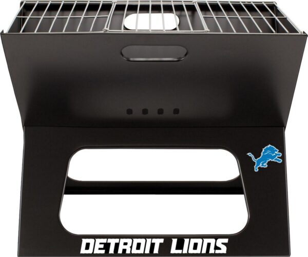 Picnic Time Detroit Lions Portable Charcoal BBQ X-Grill