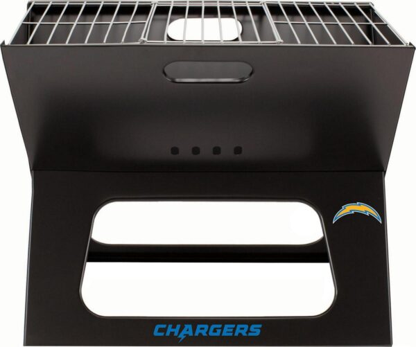 Picnic Time Los Angeles Chargers Portable Charcoal BBQ X-Grill