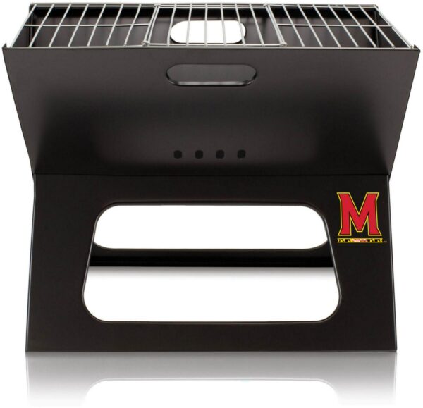 Picnic Time Maryland Terrapins Folding Charcoal Barbeque Grill