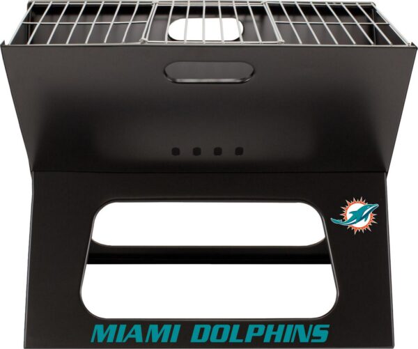 Picnic Time Miami Dolphins Portable Charcoal BBQ X-Grill