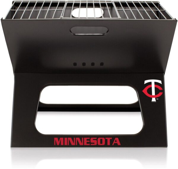 Picnic Time Minnesota Twins Portable Charcoal BBQ X-Grill