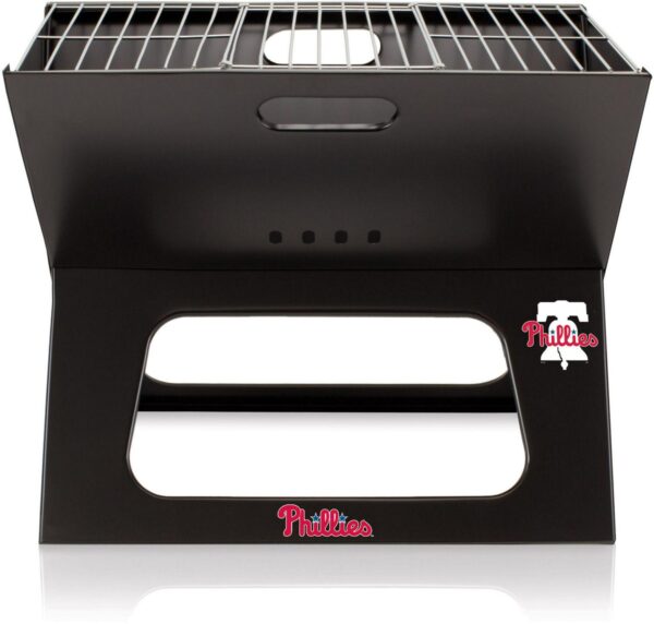 Picnic Time Philadelphia Phillies Portable Charcoal BBQ X-Grill