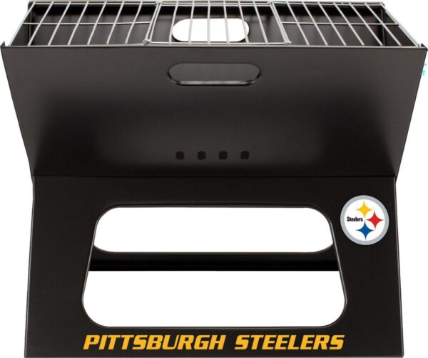 Picnic Time Pittsburgh Steelers Portable Charcoal BBQ X-Grill