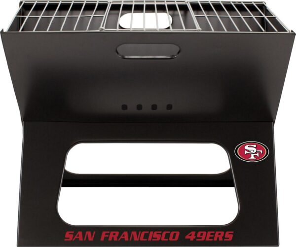 Picnic Time San Francisco 49ers Portable Charcoal BBQ X-Grill