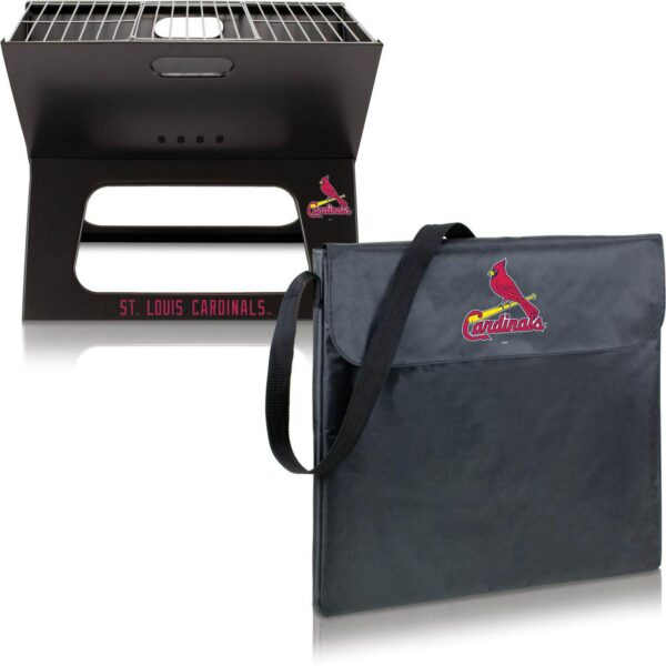 Picnic Time St. Louis Cardinals Portable Charcoal BBQ X-Grill