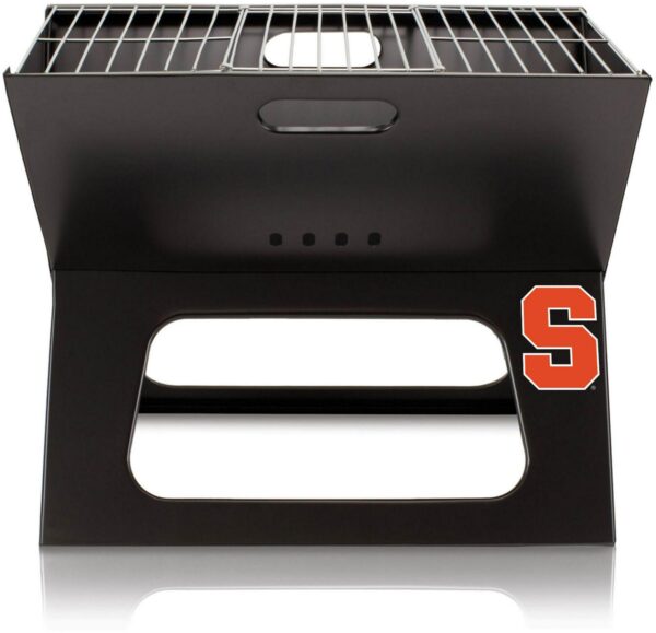 Picnic Time Syracuse Orange Folding Charcoal Barbeque Grill