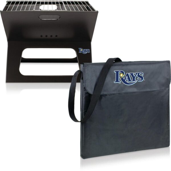 Picnic Time Tampa Bay Rays Portable Charcoal BBQ X-Grill