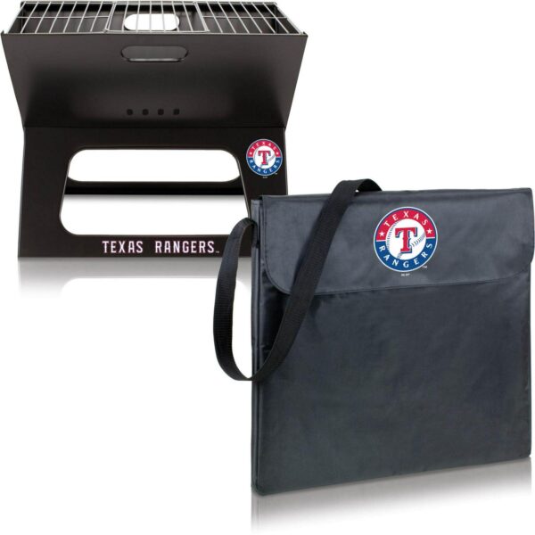 Picnic Time Texas Rangers Portable Charcoal BBQ X-Grill