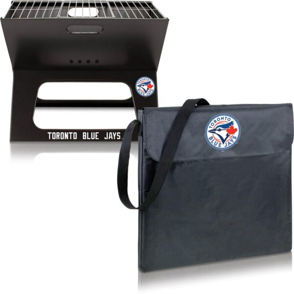 Picnic Time Toronto Blue Jays Portable Charcoal BBQ X-Grill