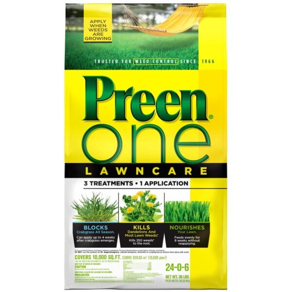 Preen One Lawncare - 36 lb. Bag - Covers 10,000 Sq. ft.