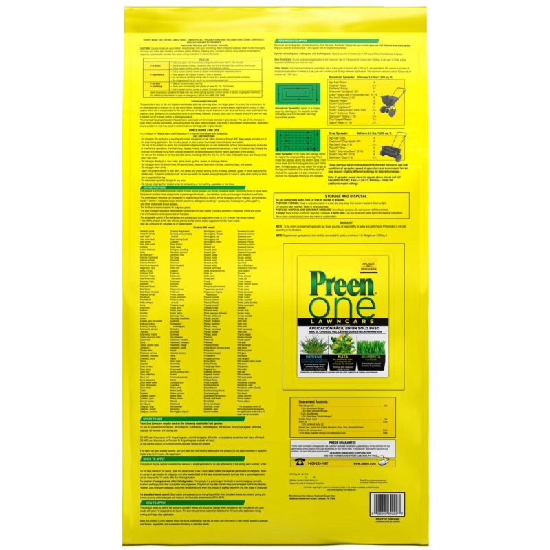 Preen One Lawncare - 36 lb. Bag - Covers 10,000 Sq. ft. - Image 3