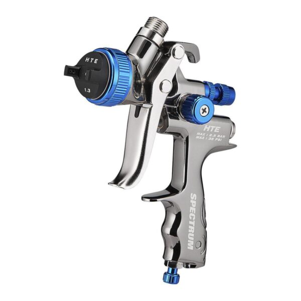 Premium HTE Gravity-Feed Air Spray Gun with Side Fan Control