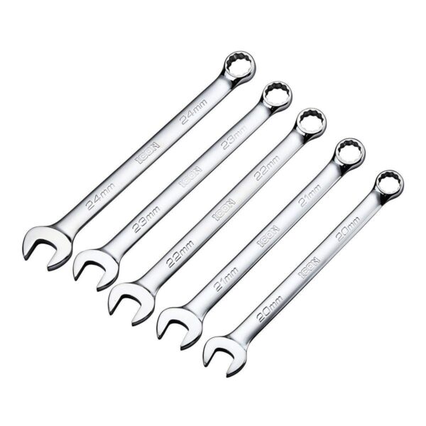 Professional Large Metric Combination Wrench Set, 5 Piece