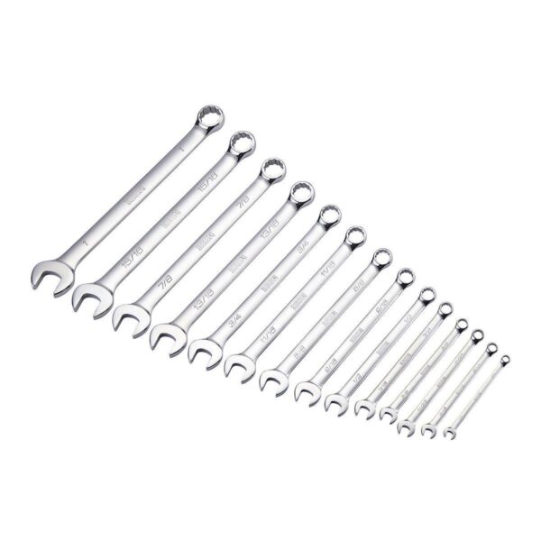 Professional SAE Combination Wrench Set, 14 Piece