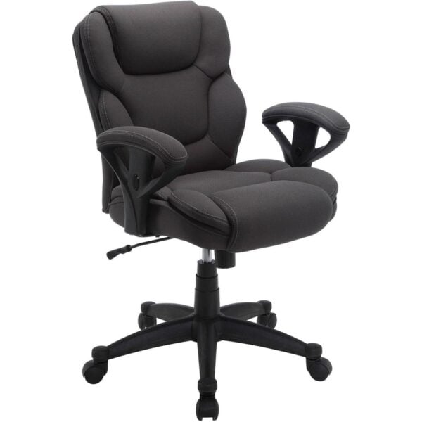 Serta Commercial Grade Task Office Chair, Supports up to 300 lbs., Dark Gray